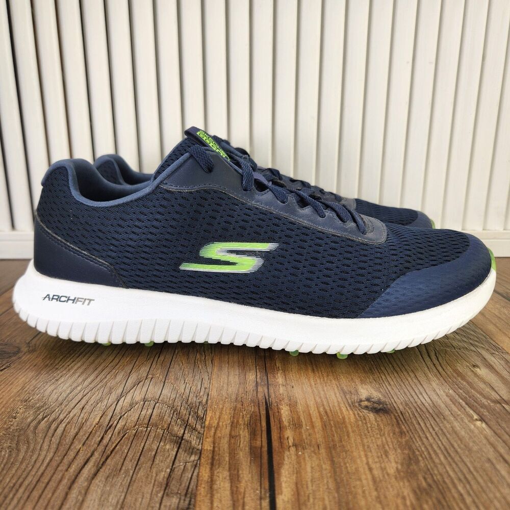 Skechers Go Golf Max Fairway 3 Spikeless Golf Shoes Mens Size 11.5 Navy Arch Fit